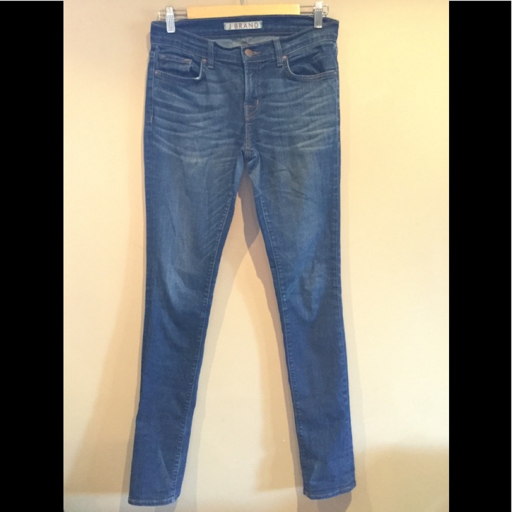 J Brand Pencil Leg, High Tide Denim Size 28